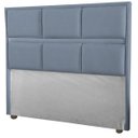 Ver imagem 1 de Cabeceira Ana Cama Box Painel Casal 90 Suede Cinza