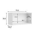 Ver imagem 3 de Módulo Cozinha Bertolini Colors Armário 6000 C/ 2 Portas 70cm Branco-bertolini