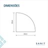 Prateleira De Canto de Vidro 20 cm - Sanit - 5