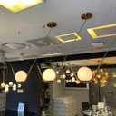 Ver imagem 2 de Pendente Cúpula 3 Globo Vidro Leitoso Oscar