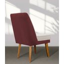 Ver imagem 4 de Kit 4 Cadeira de Jantar Virgínia Composê Veludo Bege Vinho Veludo Vinho Bege