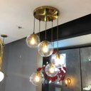 Ver imagem 2 de Lustre Pendente Gold Jason Miller Jabuticaba 5 Globos