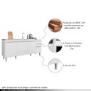Ver imagem 3 de Balcão de Cozinha para Pia Apex Mdp/bp Branco G96 - Gran Belo