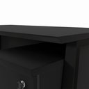 Ver imagem 6 de Mesa Escrivaninha 120cm x 60cm Tampo Chanfrado e Gaveteiro Móvel com 4 Gavetas F5 Office Cor:Preto