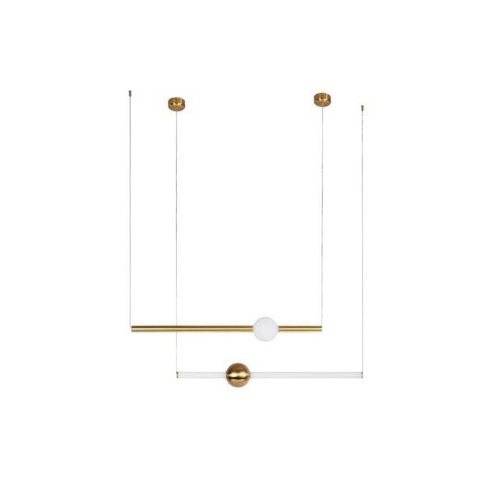 Lustre Led Pendente Retangular Moderno