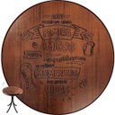 Ver imagem 2 de Mesa Redonda de Madeira para Cozinha Pequena Gourmet - 60cm Diâmetro - Família e Amigos - Marrom