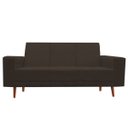 Ver imagem 1 de Sofá 3 Lugares Arezzo Suede Marrom