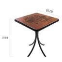 Ver imagem 2 de Mesa Quadrada de Madeira para Cozinha Pequena Gourmet - Família e Amigos - Preta