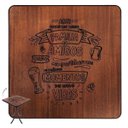 Ver imagem 3 de Mesa Quadrada de Madeira para Cozinha Pequena Gourmet - Família e Amigos - Preta