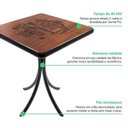 Ver imagem 6 de Mesa Quadrada de Madeira para Cozinha Pequena Gourmet - Família e Amigos - Preta