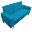 Ver imagem 2 de Sofá 3 Lugares Arezzo Suede Turquesa