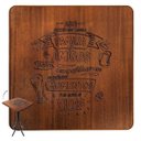 Ver imagem 2 de Mesa Bistro Alta Quadrada de Madeira para Cozinha Pequena Gourmet - Família e Amigos - Marrom
