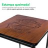 Mesa de Madeira Quadrada 80x80cm 4 Lugares para Cozinha Pequena - Família e Amigos - Preta - 7
