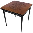 Ver imagem 1 de Mesa de Madeira Quadrada 80x80cm 4 Lugares para Cozinha Pequena - Família e Amigos - Preta