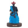 Escultura Orixá Oxóssi Azul em Resina 10 cm - 1