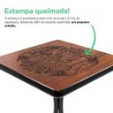 Ver imagem 4 de Mesa Quadrada de Madeira para Sala de Estar - Beer Happy Hour - Preta