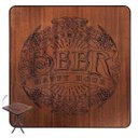 Ver imagem 3 de Mesa Quadrada de Madeira para Sala de Estar - Beer Happy Hour - Preta