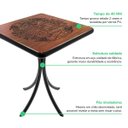 Ver imagem 6 de Mesa Quadrada de Madeira para Sala de Estar - Beer Happy Hour - Preta