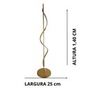 Ver imagem 3 de Abajur Decorativo de Chão 140x25cm Luminária Elegante para Sala Quarto Escritório e Hall de Entrada