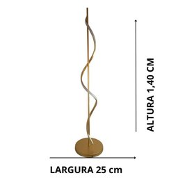 Abajur Decorativo de Chão 140x25cm Luminária Elegante para Sala Quarto Escritório e Hall de Entrada - 3