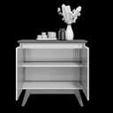 Ver imagem 2 de Buffet Classic 2 Portas 06439 Branco Acetinado