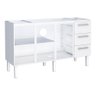 Gabinete de Cozinha para Pia 160 em Aço Vênus 3 Gavetas Branco - Cozimax - 2
