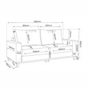 Ver imagem 4 de Sofá Living Palazo 1,80m Linho Amêndoa Viero