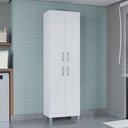 Ver imagem 1 de Armário Multiuso 4 Portas Versarti Divisível - Branco  - Poquema
