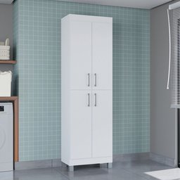 Armário Multiuso 4 Portas Versarti Divisível - Branco  - Poquema - 1
