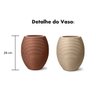 Planta Artificial Costela De Adão Grande Para Sala Com Vaso Marrom - 4
