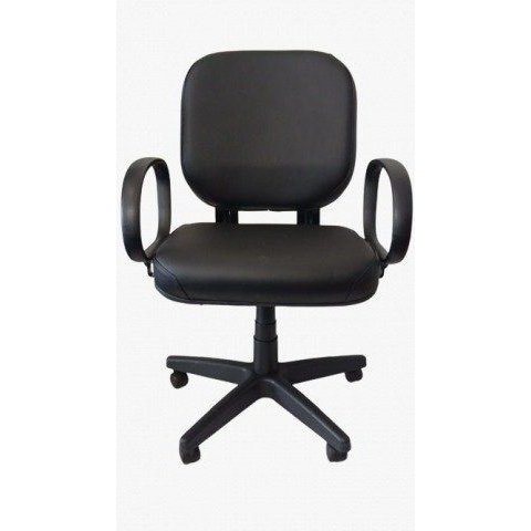 Cadeira Poltrona de Escritório Ergonômica Giga para Obeso Plus Size Giratória Corino - até 160kg