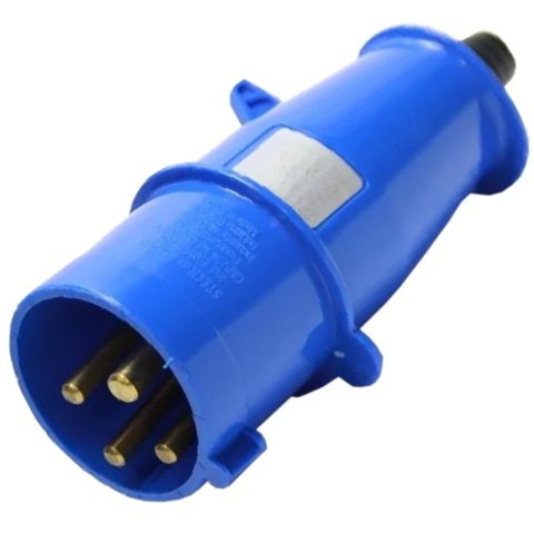 Plugue 3p+t 16a 220/240v 9h Azul - S-4079 - Steck Plug 3p+t16a 200/250v 9haz S-4079 Steck