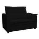 Ver imagem 1 de Sofá 2 Lugares Pequeno Confortável 1,40m Marrocos Bellamado:preto