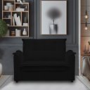 Ver imagem 5 de Sofá 2 Lugares Pequeno Confortável 1,40m Marrocos Bellamado:preto