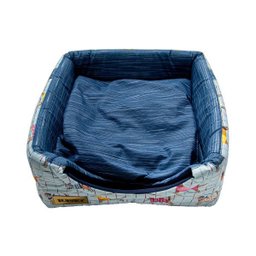 Cama Iglu e Toca Para Cachorro Impermeavel Luppet Azul Pets - G - 6
