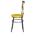 Ver imagem 4 de 2 Cadeiras para Mesa Preta Hawai Cappuccino Premium:amarelo