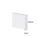 Ver imagem 2 de Rodape-guarnição Poliestireno Slim 7x1x225cm 40907 (barra)