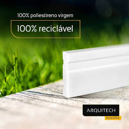 Rodape-guarnição Poliestireno Slim 7x1x225cm 40907 (barra) - 6