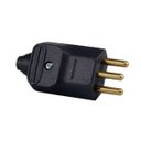 Ver imagem 2 de 10 Plug Plugue Macho 3 Pinos 2 Pinos 10a 20a Prensa Cabos Preto Margirius