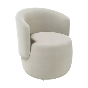 Poltrona Deluxe Aurora Modelo para Sala/quarto/recepção Veludo Bege Veludo
