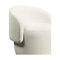 Poltrona Deluxe Aurora Modelo para Sala/quarto/recepção Veludo Bege Veludo - 4
