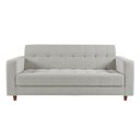 Ver imagem 4 de Kit Sofá 3 Lugares e 2 Poltronas Arezzo Linho Cinza Claro A05 Pés Chanfrado Castanho