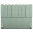 Ver imagem 6 de Kit Cabeceira Cama Box Casal King 195cm e Calçadeira Recamier Baú Dália W01 Linho Verde Menta - Lyam