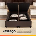 Ver imagem 6 de Cama Box com Baú King 1,93m Prince Suede Marrom