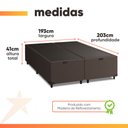 Ver imagem 3 de Cama Box com Baú King 1,93m Prince Suede Marrom