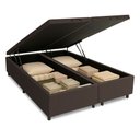 Ver imagem 1 de Cama Box com Baú King 1,93m Prince Suede Marrom