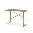 Ver imagem 2 de Aparador Steel 76 Cm Estilo Industrial com Pés em Aço Dourado/fendi