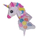 Ver imagem 3 de Estojo Maquiagem Infantil para Crianças Unicórnio com 1 Paleta de 6 Cores de Sombra e 1 Pincel Cor:c