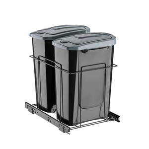 Lixeira Deslizante Dupla 15l Slim 320x470x450mm - Schmitt