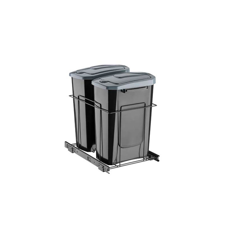 Lixeira Deslizante Dupla 15l Slim 320x470x450mm - Schmitt Lixeira Deslizante Dupla 15l Slim 320x470x450mm - Schmitt